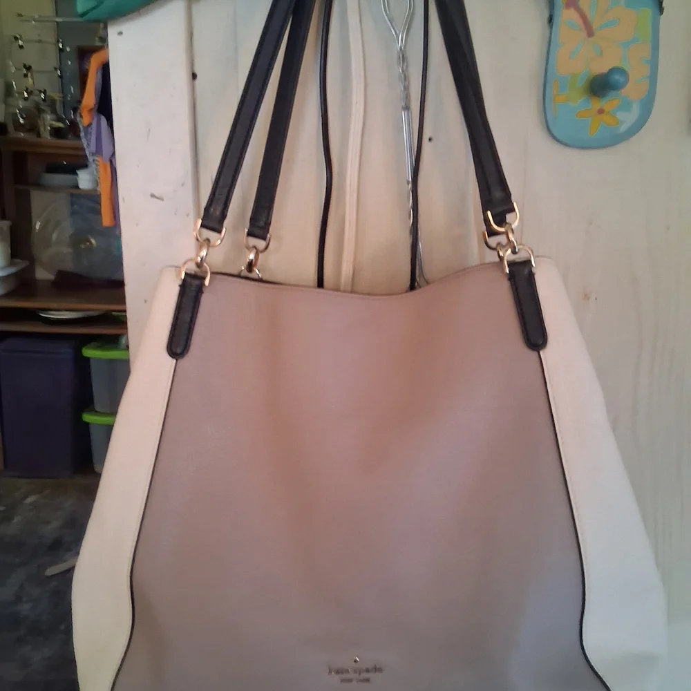 Kate Spade Beige and Black Women's Bag - Picture 1 of 8